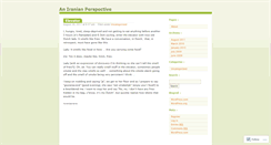 Desktop Screenshot of aniranianperspective.wordpress.com