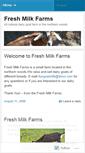 Mobile Screenshot of freshmilkfarms.wordpress.com