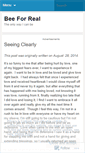 Mobile Screenshot of beeforreal.wordpress.com