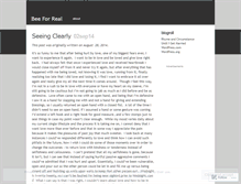 Tablet Screenshot of beeforreal.wordpress.com