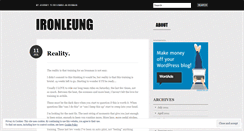 Desktop Screenshot of ironleung.wordpress.com