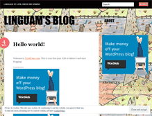 Tablet Screenshot of linguam.wordpress.com
