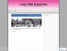 Tablet Screenshot of littlepinkbutterflies.wordpress.com