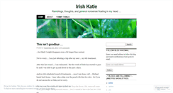 Desktop Screenshot of irishkatie.wordpress.com