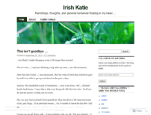 Tablet Screenshot of irishkatie.wordpress.com