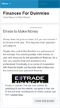 Mobile Screenshot of finances4dummies.wordpress.com