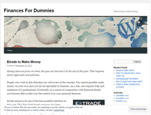 Tablet Screenshot of finances4dummies.wordpress.com