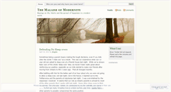 Desktop Screenshot of malaiseofmodernity.wordpress.com