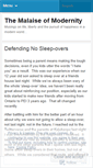 Mobile Screenshot of malaiseofmodernity.wordpress.com