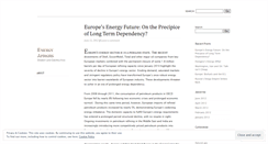 Desktop Screenshot of energyaffairs.wordpress.com