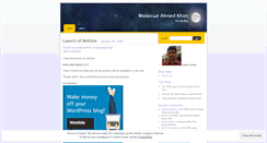 Desktop Screenshot of mudassarkhan.wordpress.com