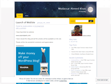 Tablet Screenshot of mudassarkhan.wordpress.com