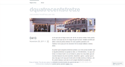 Desktop Screenshot of dquatrecentstretze.wordpress.com