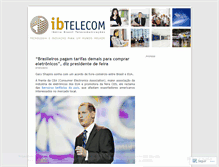 Tablet Screenshot of ibtelecom.wordpress.com