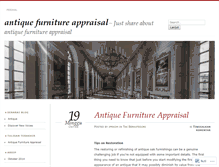 Tablet Screenshot of antiquefurnitureappraisal.wordpress.com