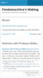 Mobile Screenshot of fandomarchive.wordpress.com