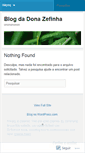 Mobile Screenshot of donazefinha.wordpress.com
