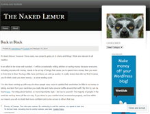 Tablet Screenshot of nakedlemur.wordpress.com