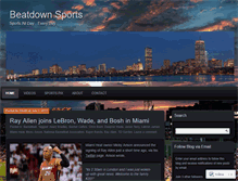 Tablet Screenshot of beatdownsports.wordpress.com