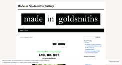 Desktop Screenshot of madeingoldsmiths.wordpress.com
