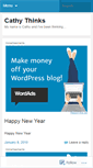 Mobile Screenshot of cathythinks.wordpress.com