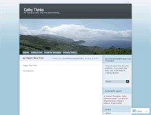 Tablet Screenshot of cathythinks.wordpress.com