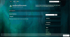 Desktop Screenshot of motherwifewoman.wordpress.com