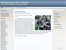 Tablet Screenshot of historiasdelcalcio.wordpress.com