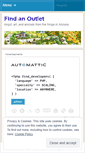 Mobile Screenshot of findanoutlet.wordpress.com