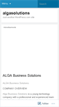 Mobile Screenshot of algasolutions.wordpress.com