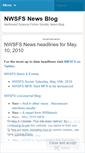 Mobile Screenshot of nwsfsnews.wordpress.com