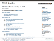 Tablet Screenshot of nwsfsnews.wordpress.com