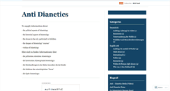 Desktop Screenshot of antidianetics.wordpress.com