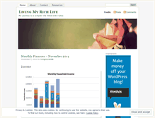 Tablet Screenshot of livingmyrichlife.wordpress.com