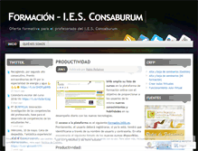 Tablet Screenshot of formacionconsaburum.wordpress.com