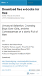Mobile Screenshot of freebooks4download.wordpress.com