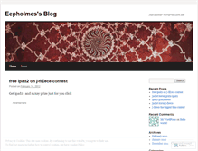 Tablet Screenshot of eepholmes.wordpress.com