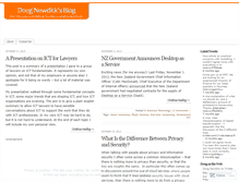 Tablet Screenshot of dougnewdick.wordpress.com