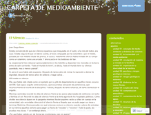 Tablet Screenshot of carpetademedioambiente.wordpress.com