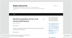 Desktop Screenshot of bogacaslan.wordpress.com