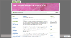 Desktop Screenshot of pinkexplosion.wordpress.com