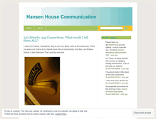 Tablet Screenshot of hansenhouse.wordpress.com