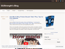 Tablet Screenshot of gustrength.wordpress.com