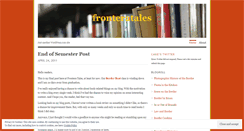 Desktop Screenshot of fronteratales.wordpress.com