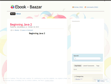 Tablet Screenshot of ebookbaazar.wordpress.com