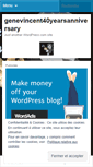Mobile Screenshot of genevincent40yearsanniversary.wordpress.com