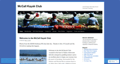 Desktop Screenshot of mccallkayak.wordpress.com