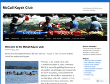 Tablet Screenshot of mccallkayak.wordpress.com