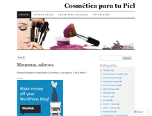 Tablet Screenshot of cosmeticaparatupiel.wordpress.com