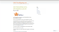 Desktop Screenshot of cmgfreeshipping.wordpress.com